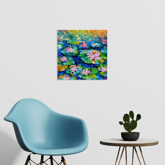 Water Lilies on the Pond