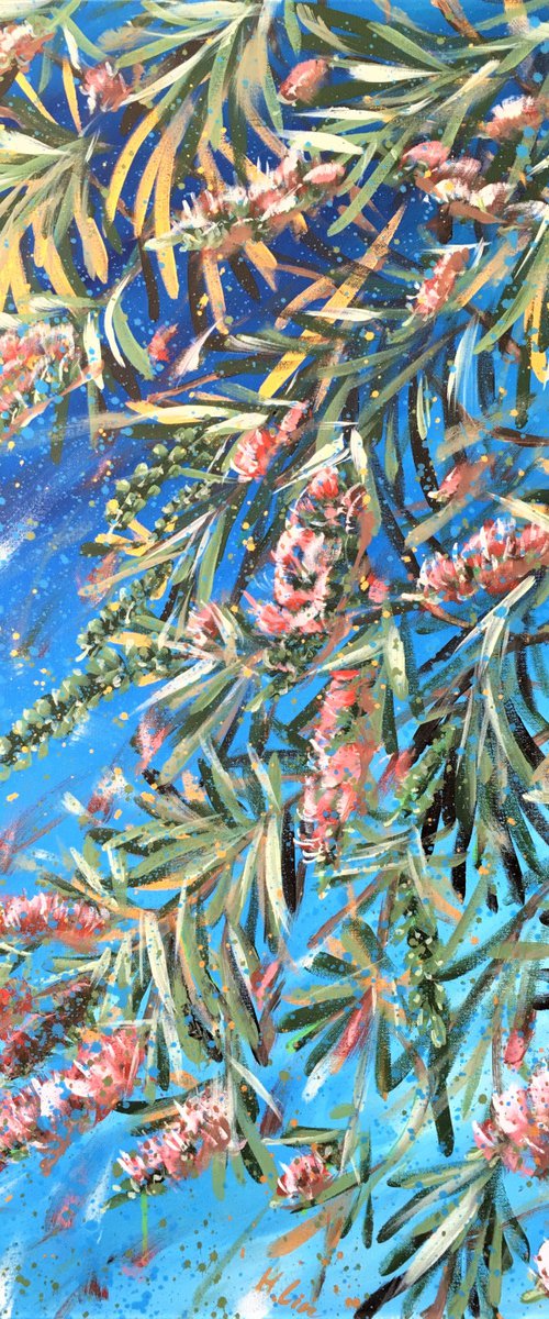 Journey Ahead Of Us - Bottle Brush Flowers by HSIN LIN