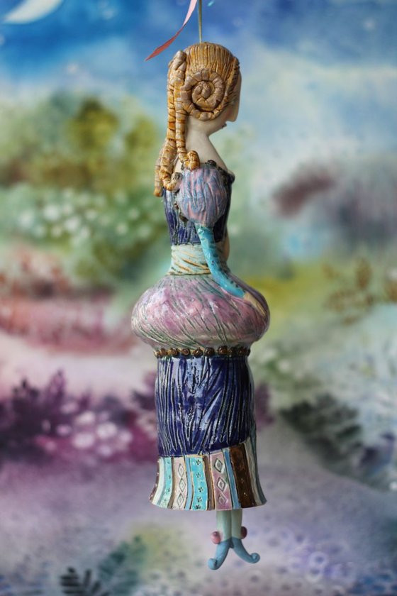 Helena. From Midsummer Night's Dream. Ceramic illustration project by Elya Yalonetski
