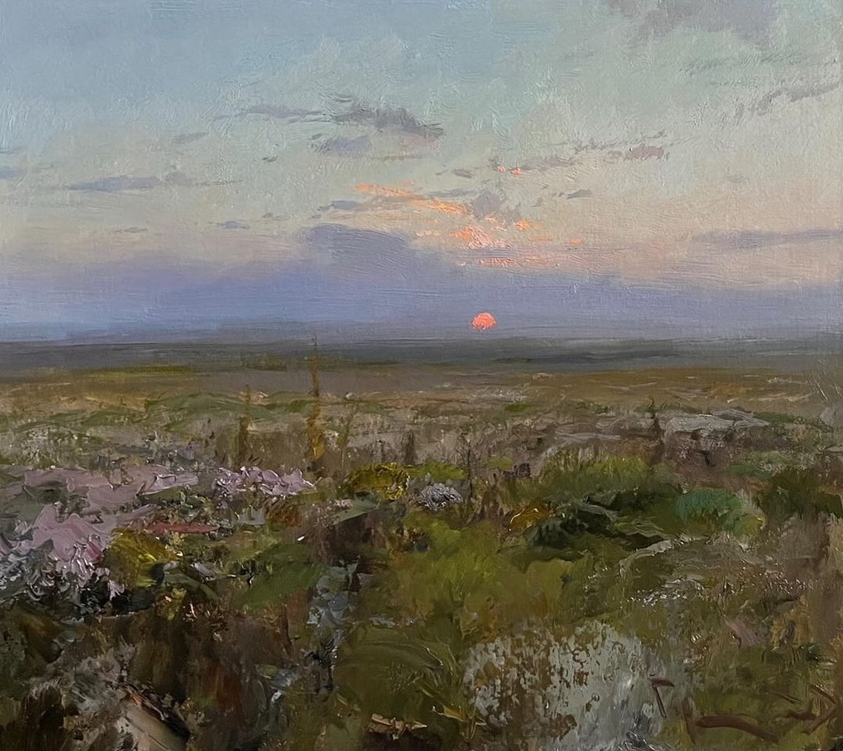 Steppe at dawn by Denys Gorodnychyi