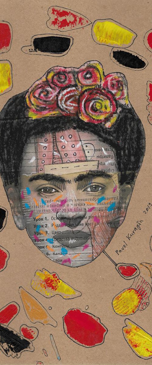 Portrait of Frida Kahlo # 73 by Pavel Kuragin