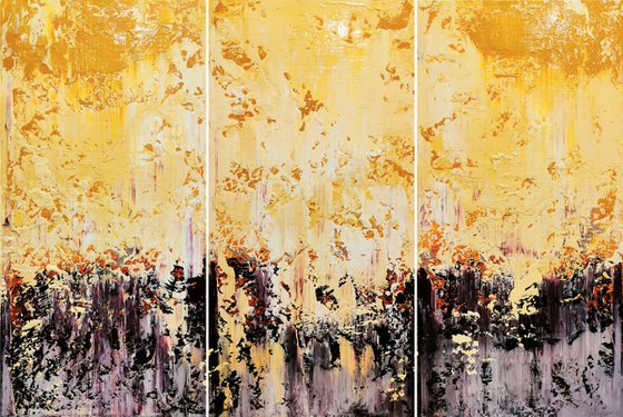 150x100cm. / Abstract triptych / Abstract 1197