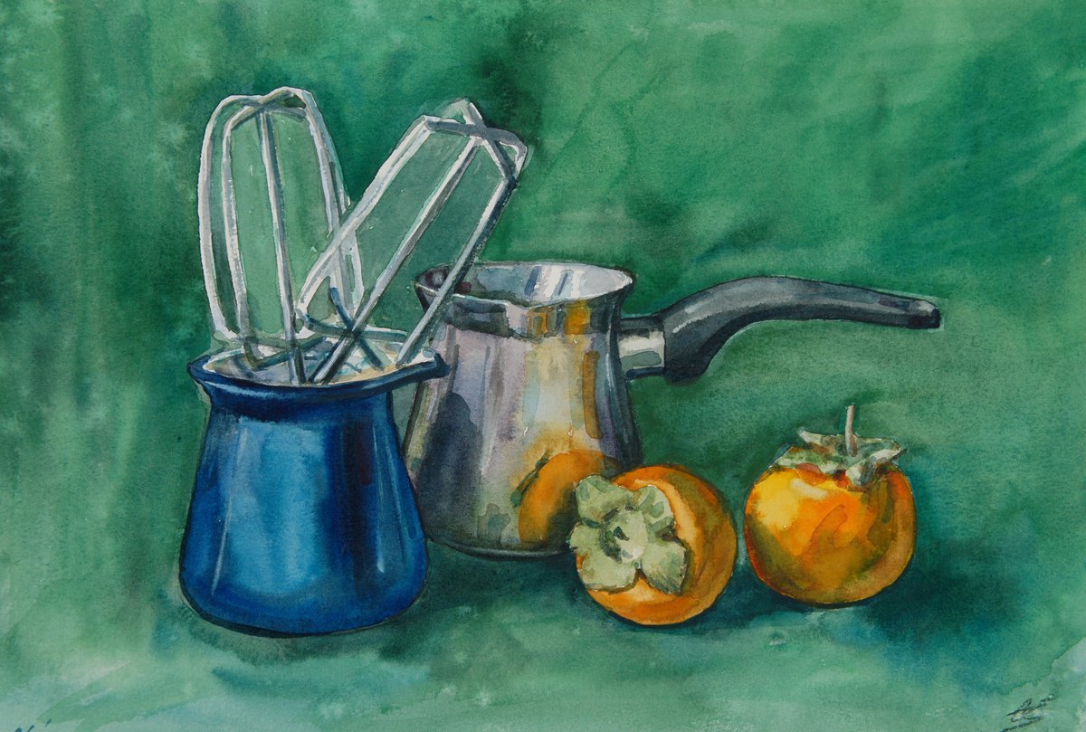 Kitchen still life by Elena Sanina