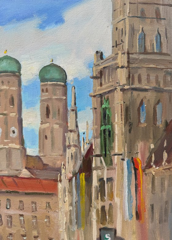 Munich Frauenkirche Cityscape