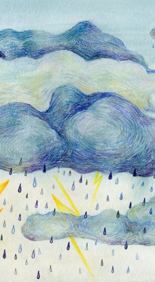 thunderstorm illustration by Liliya Rodnikova