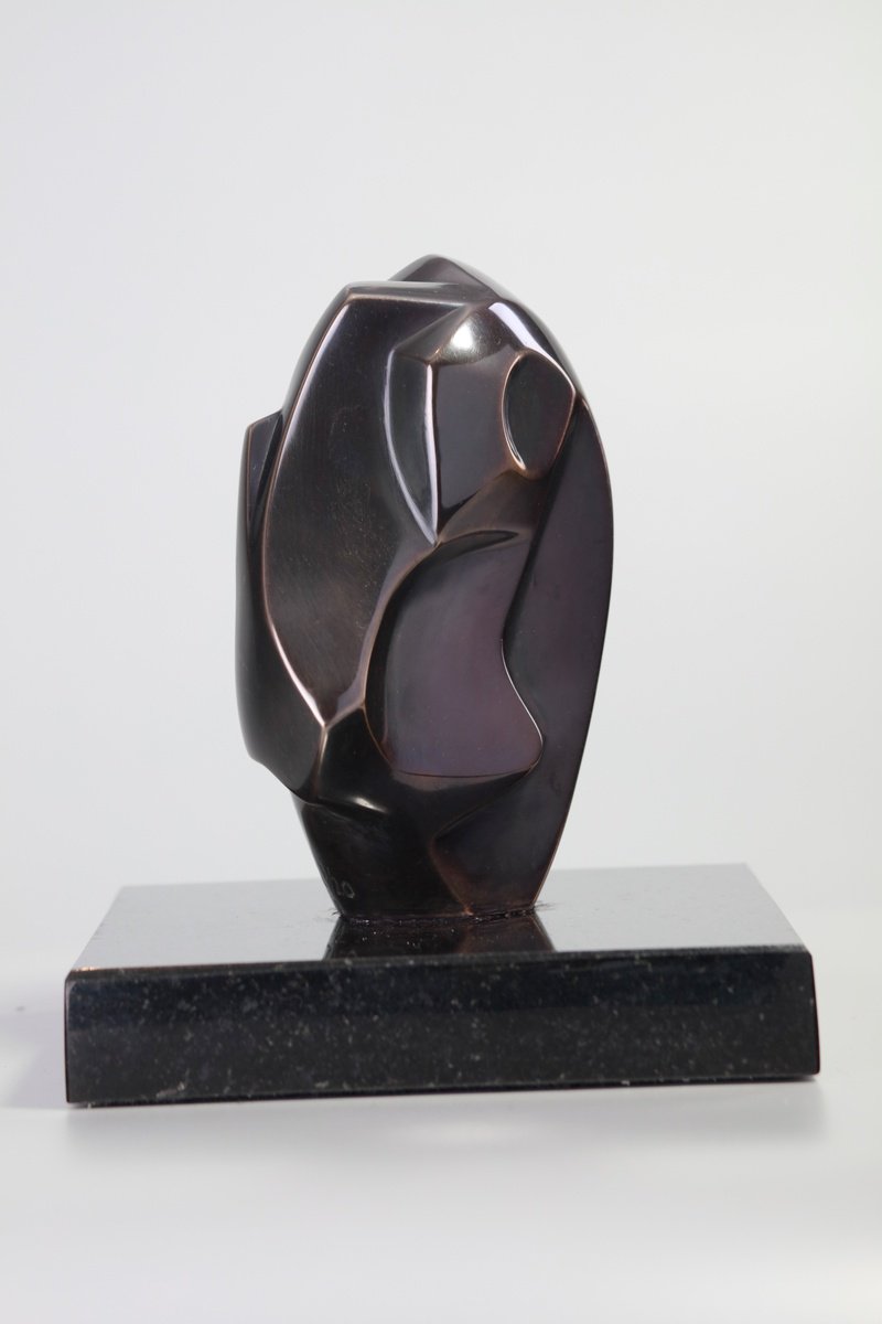 Abstract Bronze Sculpture By Mircea Puscas, 6 X 9", The Bird, Original Artwork