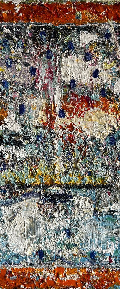 Small Boat Rough Sea by Tim Smith