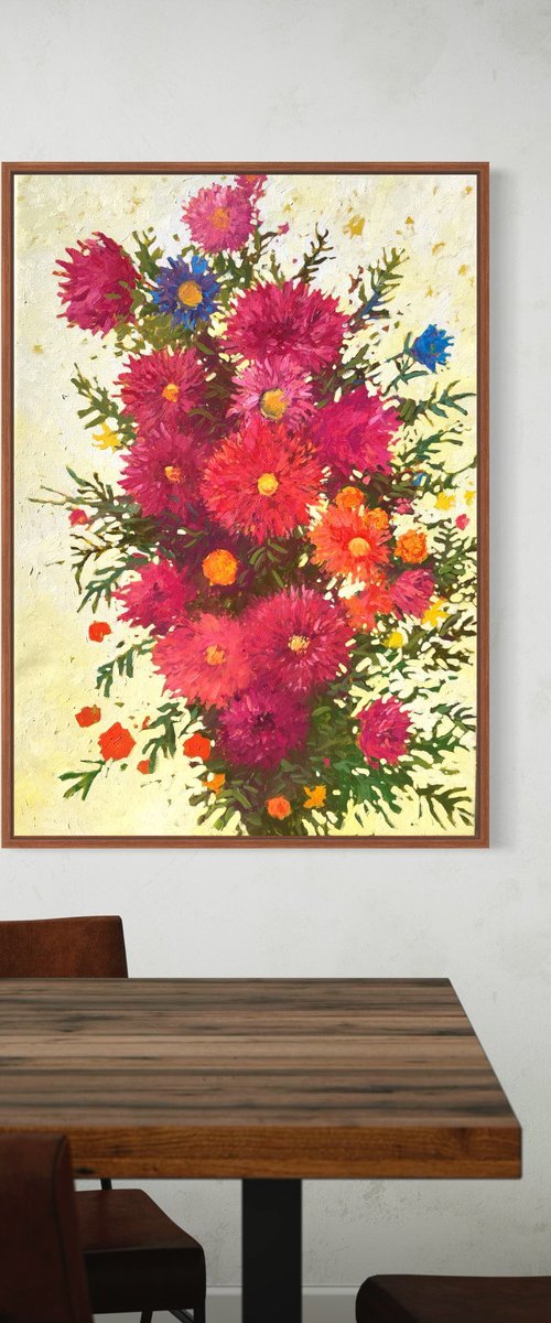 Autumn flowers by Volodymyr Smoliak