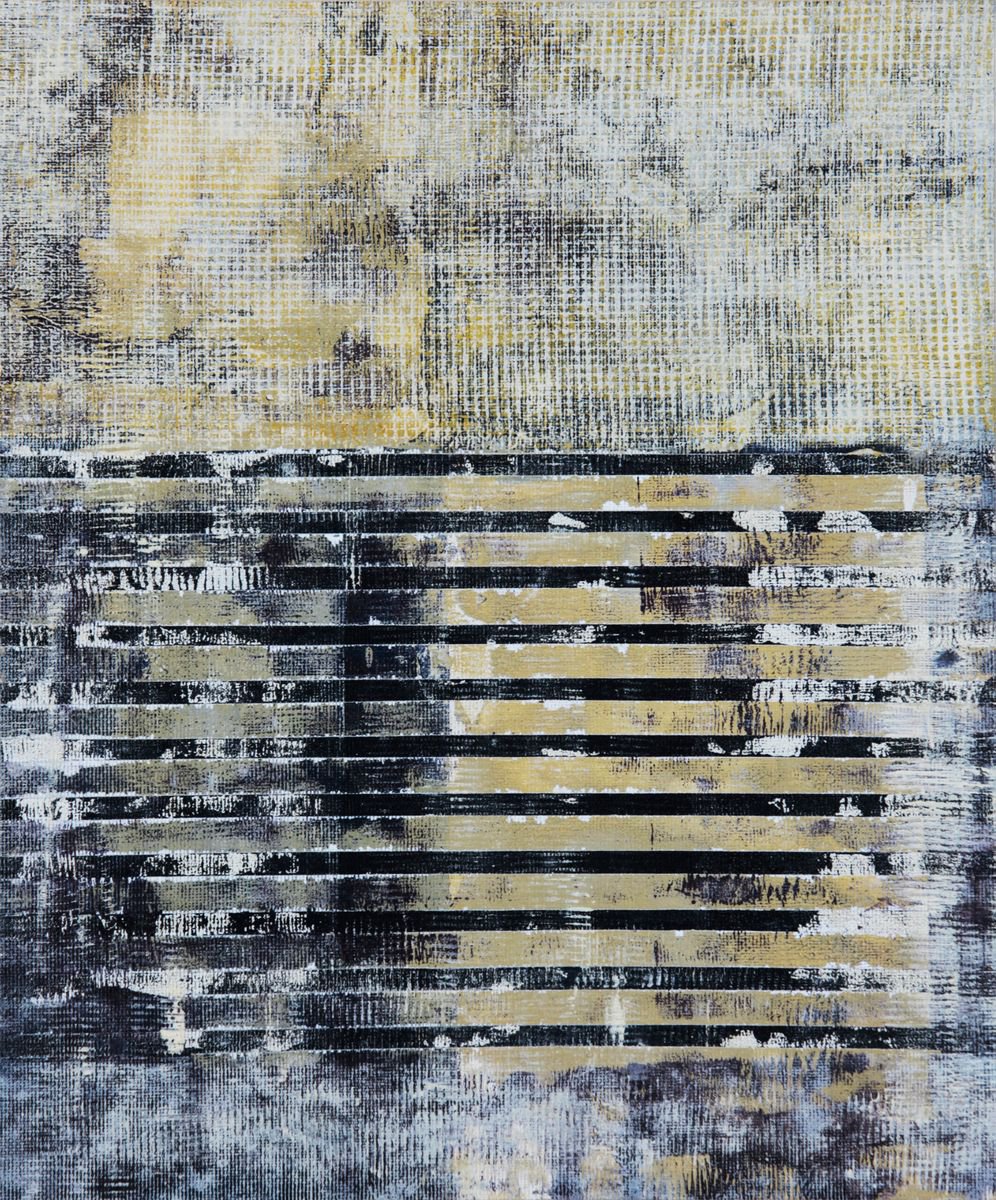 Abstract Acrylic Painting By Petr Strnad, 10 X 12", Territory Viii., Original Artwork