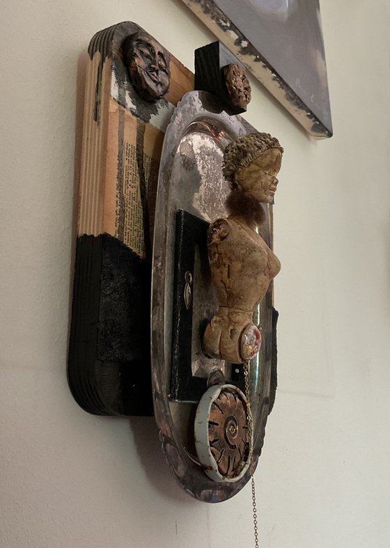 Goddess Dream - Assemblage, Wall Sculpture