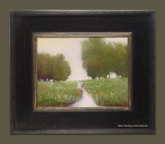 Spring Green 41619 impressionist tonal landscape