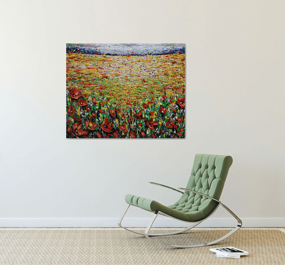 Fiery Poppies Field