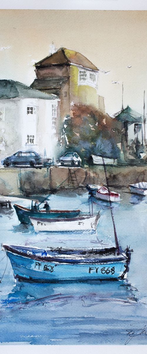 Mevagissey Harbour - Cornwall by Tomasz Mikutel