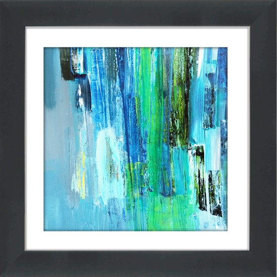 Abstraction #7 - Framed and ready to hang - original abstract painting