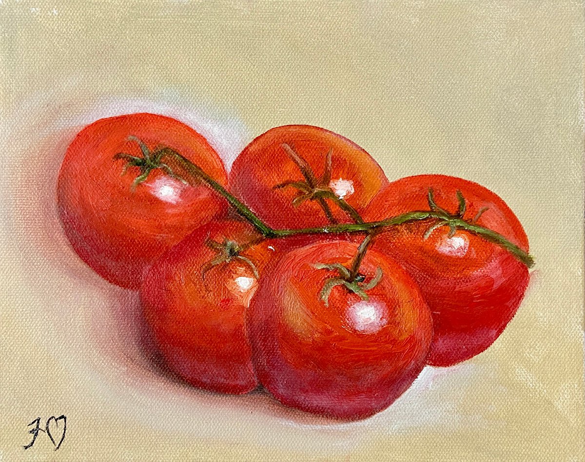 Ripe tomatoes by Heather Matthews