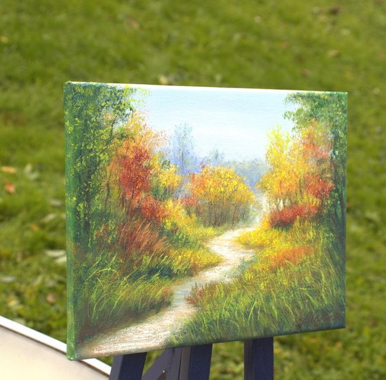 In the autumn forest