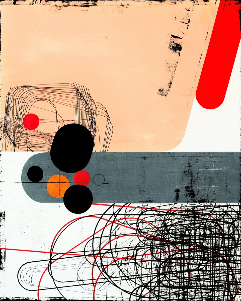 Expressive Painting , Abandoned Territory 2. By Petr Strnad, 16 X 20, Artwork For Sale On Artfinder