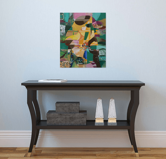 Trip (50x60cm, oil/canvas, abstract portrait)