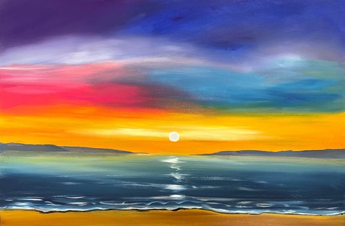 Colourful Sunset Hues by Aisha Haider
