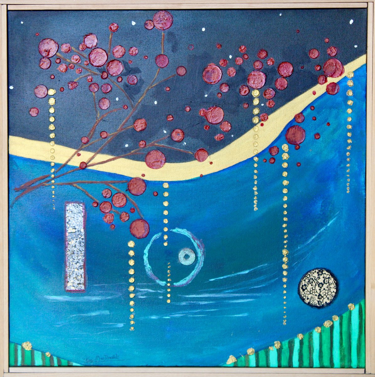 New Age Asian Vibes By Kay Macdonald, 21 X 21, Artwork For Sale On Artfinder