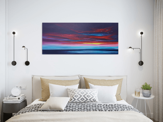 Deep Embers - seascape, emotional, panoramic