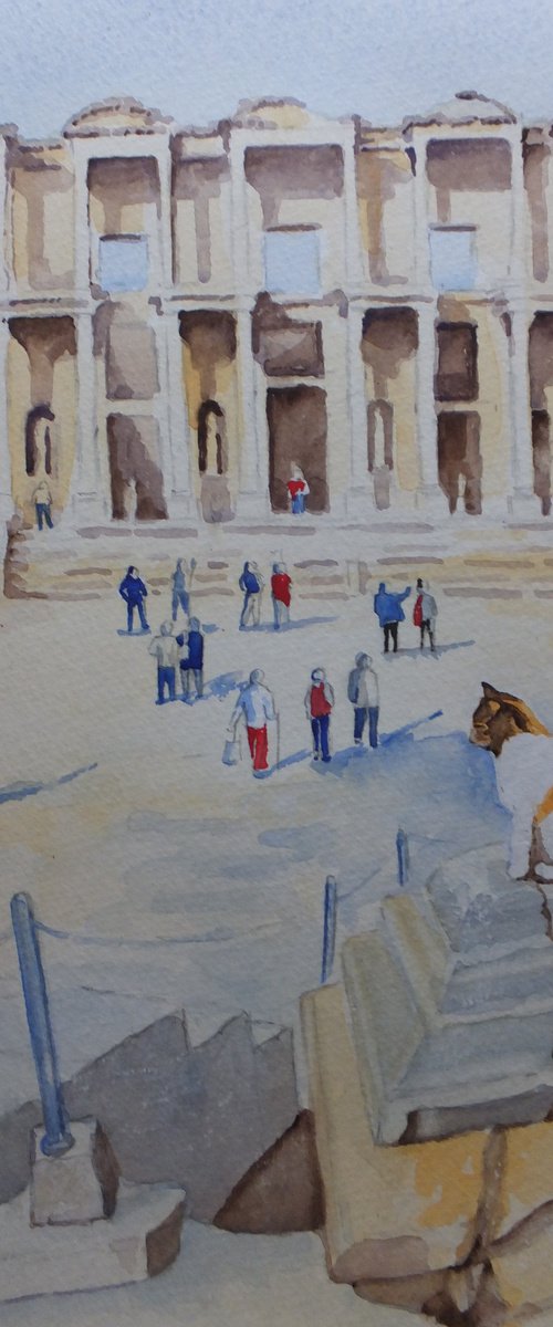 Cat in Ephesus by David Harmer
