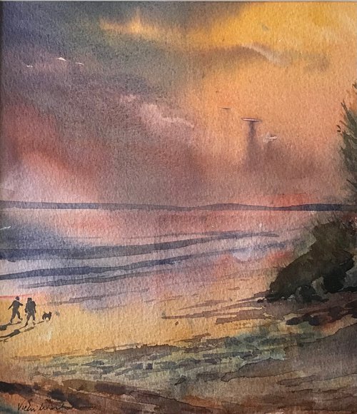 Sunset stroll by Vicki Washbourne