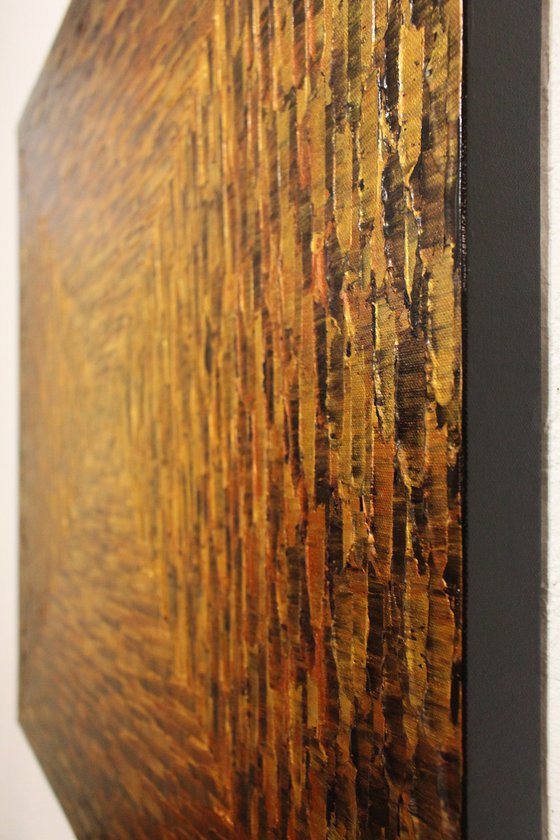 Large square gold gradient