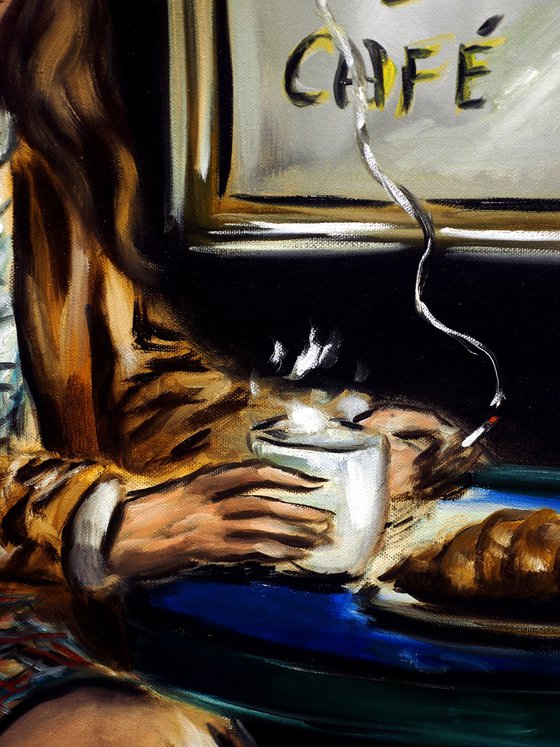 Woman at a Parisian Cafe III