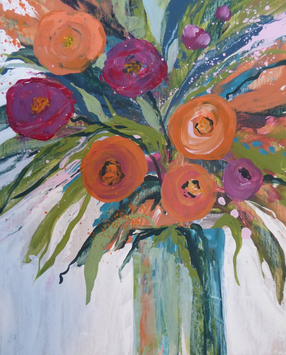 Spring Fling By Elaine Allender, 12 X 16, Artwork For Sale On Artfinder