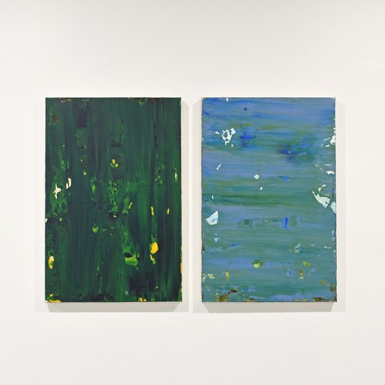 Green Moving Toward Blue