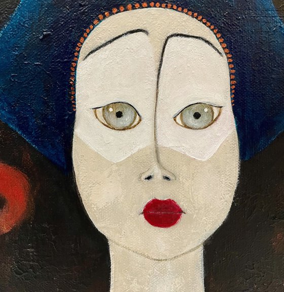 CLOWN WITH A TRICORN HAT