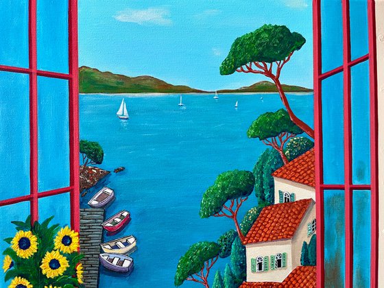 Summer day by the sea