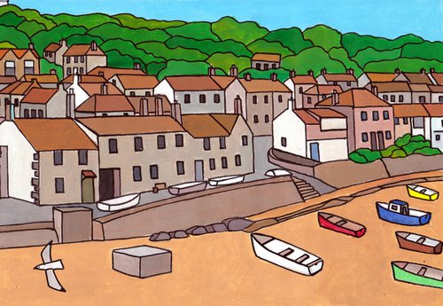 "Harbourside, Mousehole" by Tim Treagust