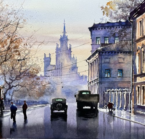 Yauzsky boulevard. Moscow by Igor Dubovoy