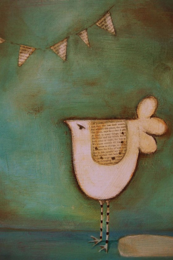 The Bird Who Loves Books and Bunting..,