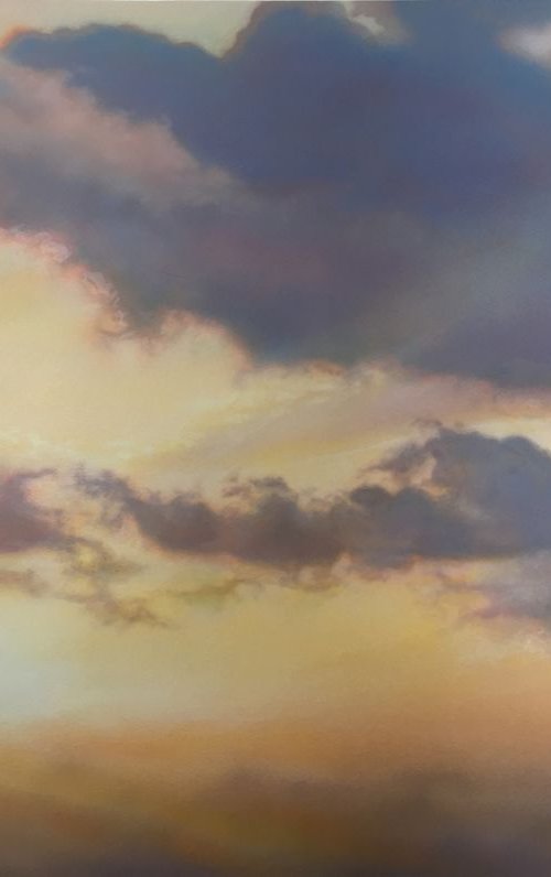 To Pause With The Sun (117.5 x 83cm) by David Tracey