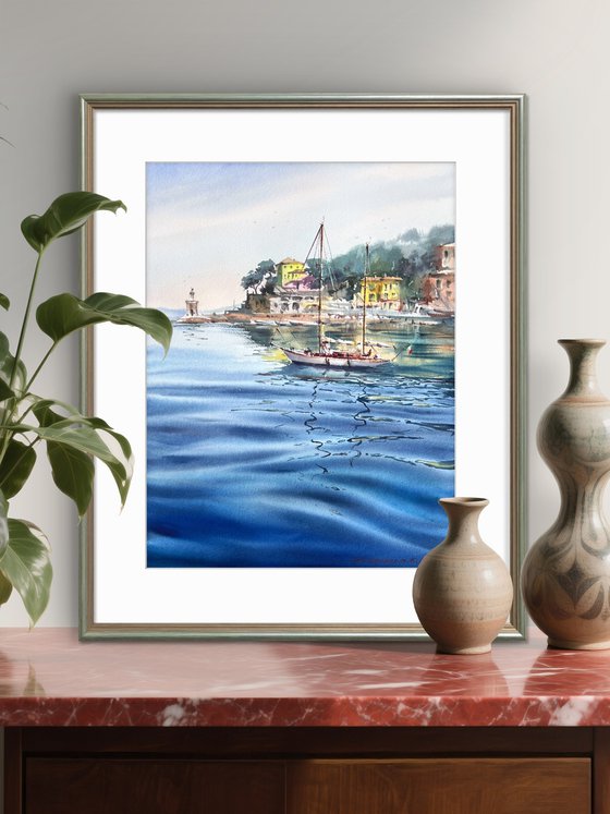 Blue Italian morning. Recco