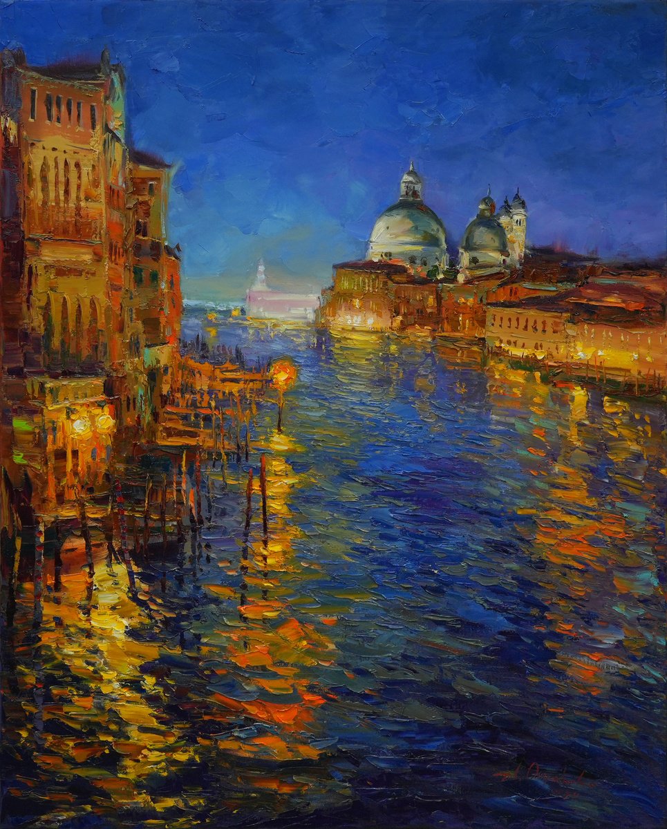 Evening Venice. Grand Canal by Alisa Onipchenko-Cherniakovska