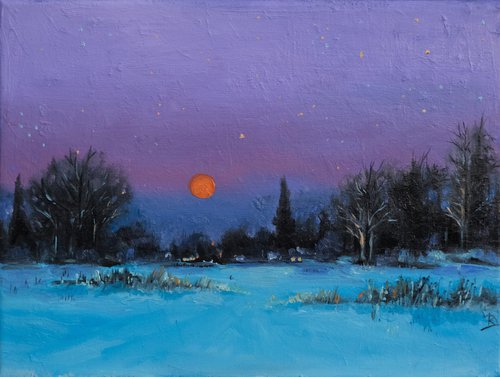 on a winters eve by Kerry Lisa Davies