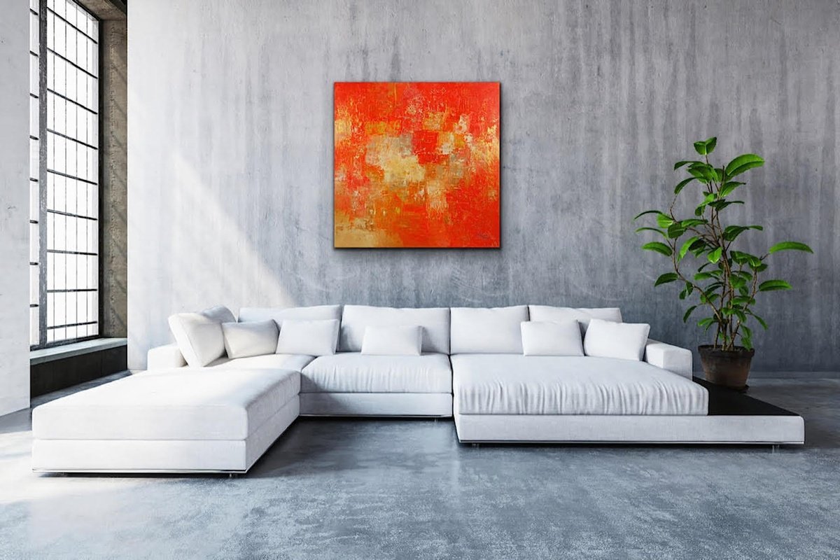 Shades Of Complete Happiness By Kalpana Soanes, 40 X 40, Artwork For Sale On Artfinder