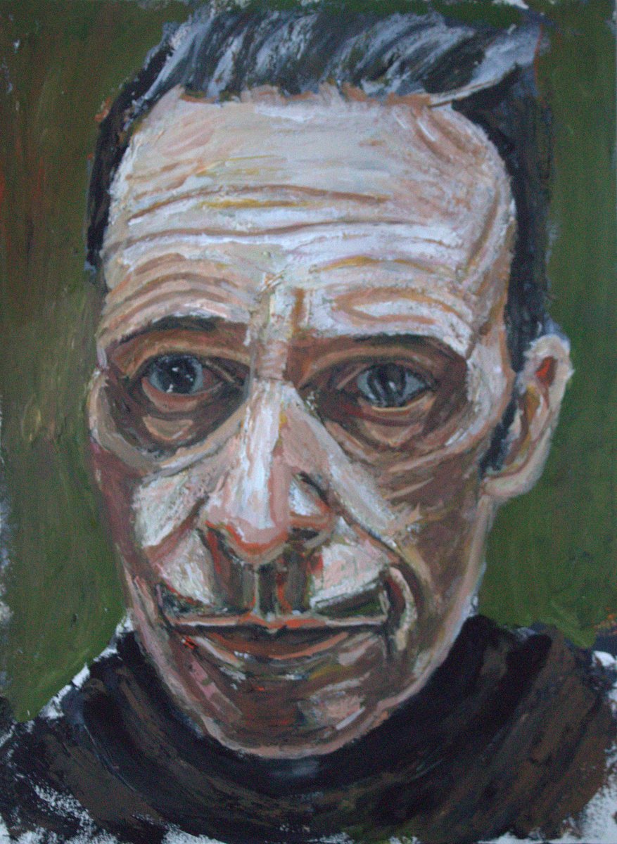 Impressionistic Portrait Painting By James Henry Johnston, 9 X 12, When Memory Casts A Shadow, Original Artwork
