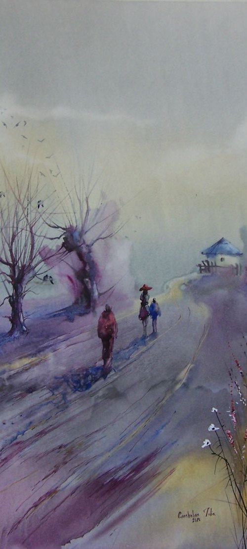 "Sunset. Purple mood" SOLD by Iulia Carchelan