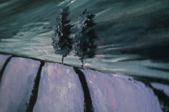 The Lavender Fields and the storm - Fields and Colors Series