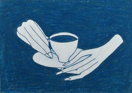 Hands with coffee