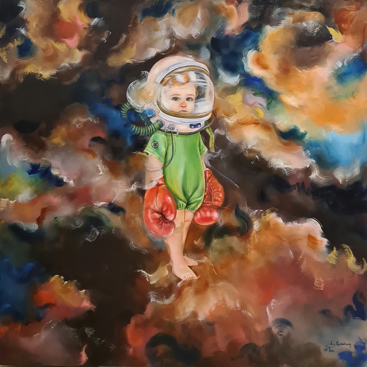 Space Fighter astronaut by Lena Applebaum