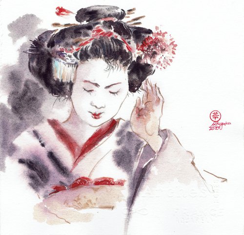 Sketches of Japan#3 by Larissa Rogacheva