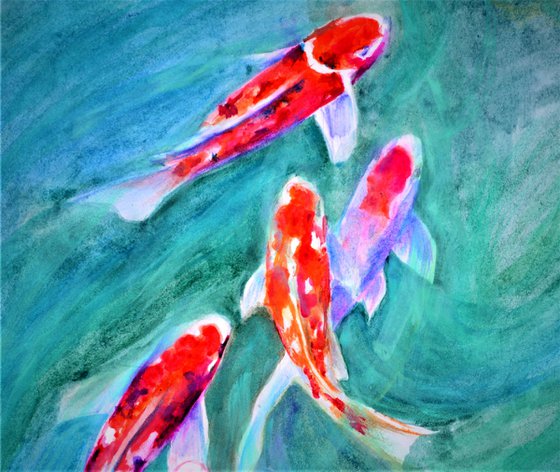 Red Koi Fish