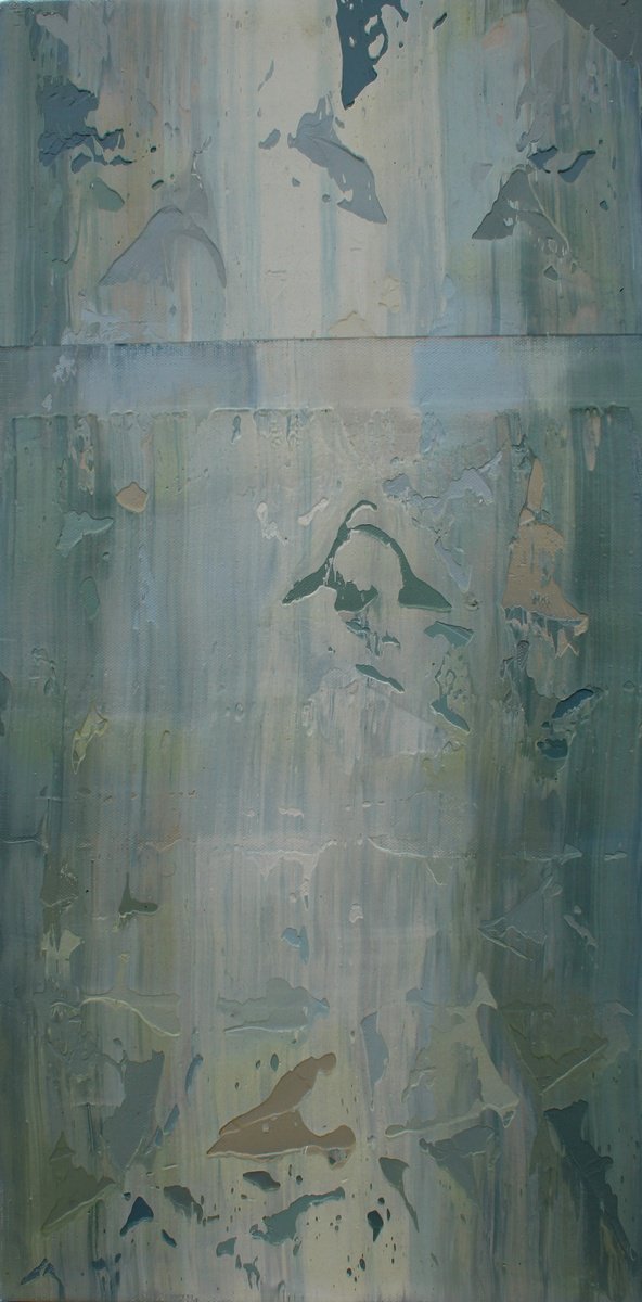 Organic Abstract Oil Painting By Athaang Art, 12 X 24, S-1, Original Artwork