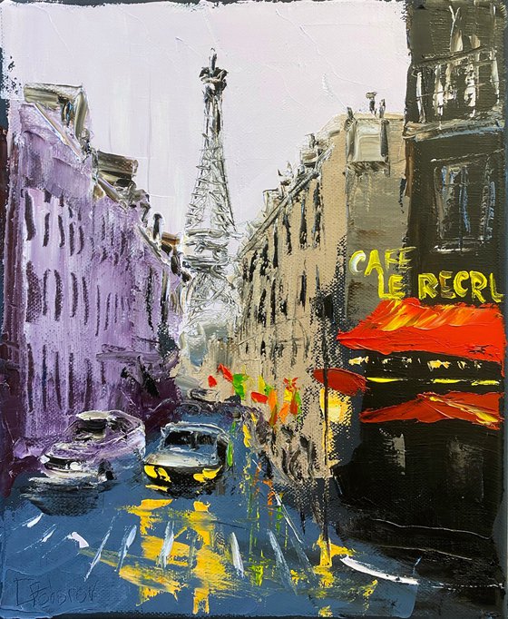Rainy Parisian street